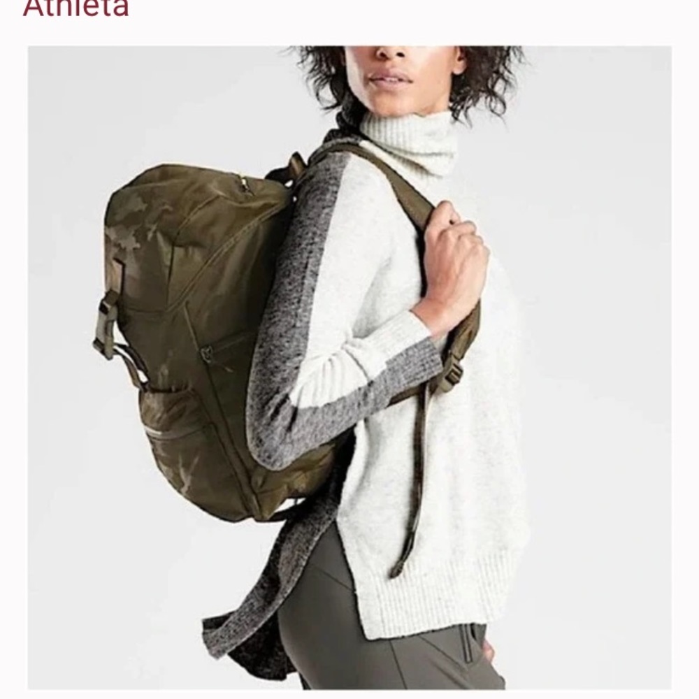 Athleta Transit Color-Block Merinoturtleneck Swea… - image 1